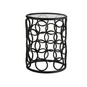 Industrial Metal Golden Coffee <b>Table</b> Robust Frame Stylish Furniture For Urban Home Interiors Trendy Look - Product Image 4