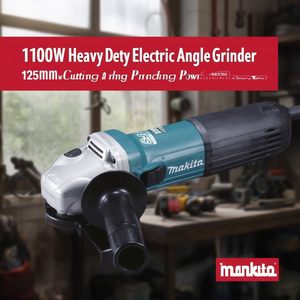 1100W Heavy Duty Electric Angle Grinder 125mm Cutting and Grinding <b>Power</b> <b>Tool</b> - Product Image 3