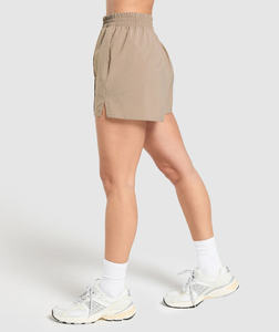 Shorts pour femmes de qualité supérieure OEM, élégants, unis, taille haute, élastique, décontractés, mode estivale, streetwear - Product Image 2