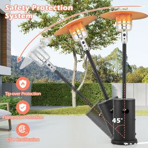 Riscaldatore da Patio a Propano da 50000 BTU con Elegante Design a Tavolo Rotondo - Product Image 6