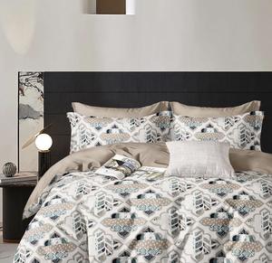 Ensemble de draps-housses imprimés en microfibre 400TC, taille King, doux et durables, pour hôtels et hôpitaux, vente en gros - Product Image 2