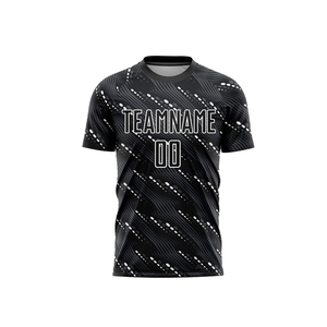 เสื้อฟุตบอลแขนสั้นแบบกำหนดเอง ผ้าโพลีเอสเตอร์ 100% ชุดกีฬา ผู้ผลิต OEM ODM โรงงานขายส่งโดยตรง ปรับแต่งได้ - Product Image 2