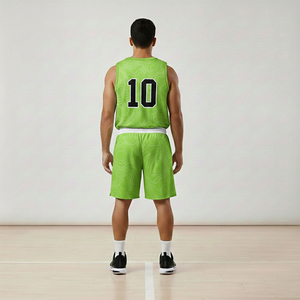 Vente en gros en stock, ensembles de basket-ball personnalisés pour hommes, uniformes, vêtements de sport respirants, maillot de basket-ball pour jeunes - Product Image 2