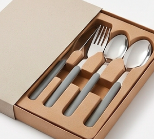 <b>Grey</b> Resin Handle Cutlery <b>Set</b> With Multi Purpose Design For <b>Dining</b> Kitchen Party Restaurant And Modern <b>Table</b> Accessories - Product Image 6