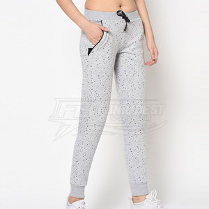 Pantalon pour femme à taille mi-haute 100% coton, fabrication professionnelle, prix bas, service OEM, conception de logo personnalisé, en vente - Product Image 2