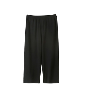 Pantalon de pyjama capri en coton pour femme, confortable, avec poches, taille élastique, coupe large, pour la maison, vente en gros personnalisée - Product Image 3