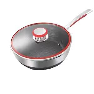 Sartén Antiadherente de Acero Inoxidable, Compatible con Inducción, con Mango Ergonómico, Libre de PFOA, Utensilios de Cocina - Product Image 4