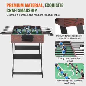 Tavolo da Calcio Balilla Pieghevole Standard da 42 Pollici per Casa e Famiglia, per Sala Giochi e Sport dei Bambini - Product Image 2