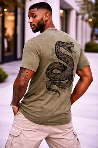 Camiseta Oversize Gris para Hombre, Estilo Veraniego, Transpirable, con Efecto Desgastado, Estilo Urbano, Corte Regular, con Logotipo Personalizado - Product Image 5