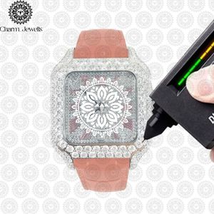 Montre de luxe Charm_Jewells en acier inoxydable, boîtier 40 mm, mouvement mécanique analogique, pour homme, style vintage, accents de diamants, 10 bars - Product Image 1