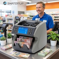 Contadora de Billetes 2CIS de Alta Calidad, Máquina Contadora de Dinero 07P con Detector UV MG IR DD, Contadoras de Billetes