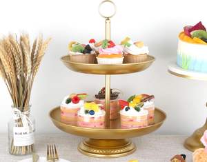 Base para Pastel de Metal Estilo Lujoso Inspirado en la India, Ideal para Decoración de Eventos, Bodas y Arreglos de Mesa, Venta al Por Mayor - Product Image 4