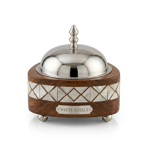 Modern Luxury Durable Food Warmer Hotpot <b>Set</b> Mother Pearl Geometric Detail Stainless Steel Lid Enamel Coated Casserole GCC Bulk - Product Image 1