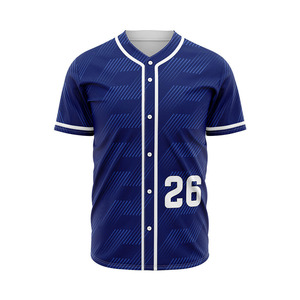 Camiseta de Béisbol de Manga Corta con Estampado Personalizado al por Mayor, Servicio OEM de Alta Calidad, Logotipo y Equipo Personalizados, 100% Poliéster - Product Image 2
