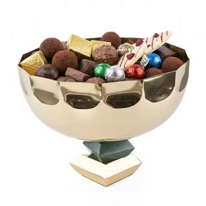 Bol à chocolat moderne en métal, bol à bonbons en acier inoxydable pour fruits secs et en-cas - Product Image 4