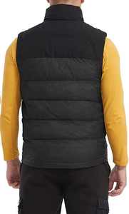 Gilet matelassé d'hiver décontracté pour homme avec fermeture éclair, sans manches, chaud, en duvet thermocollé - Product Image 4