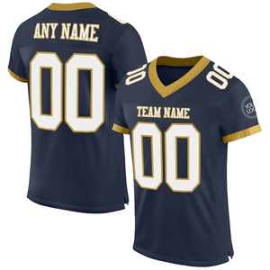 Wholsale Direct OMMIZ INDUSTRY Custom Purple White-Old <b>Gold</b> <b>Mesh</b> Authentic Throwback Football Jersey - Product Image 3
