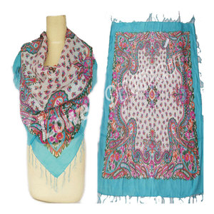 Elegant Girls’ Linen Cotton <b>Square</b> <b>Scarf</b> with Stylish Fringes Lightweight Breathable Summer Neck Wrap Fashion Accessory - Product Image 3