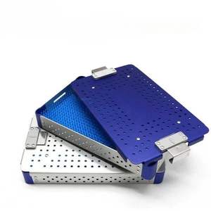 Premium Quality Ophthalmic Instruments Autoclavable Alloy Disinfection Box Container with <b>Silicone</b> <b>Mat</b> - Product Image 1