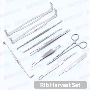 Juego de Instrumentos de Primera Calidad para Extracción de Cartílagos de Costillas, Kit de Herramientas Profesionales para Injerto de Cartílagos de Costillas en Cirugía Plástica y Rinoplastia - Product Image 4
