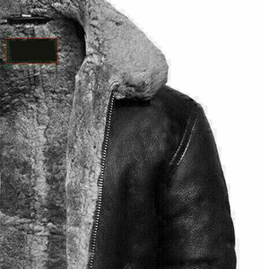 Chaqueta de Moto para Hombre, de Cuero Genuino Marrón, Impermeable, de Secado Rápido, Transpirable, Ecológica, Corte Ajustado, Invierno, Cuello Alto, Cierre de Cremallera - Product Image 4