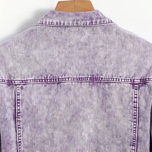 Chaquetas de Mezclilla Formales a Cuadros para Hombre, Otoño, Color Sólido, 100% Algodón, Ecológicas, Estilo Vintage, Venta al Por Mayor Personalizadas - Product Image 5