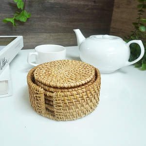 Posavasos Tejidos a Mano de Estilo Vintage, Ecológicos, para el Hogar, Protectores de Mesa de Ratán Natural de Primera Calidad, Elegantes y Clásicos - Product Image 3
