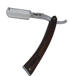 มีดโกนหนวดเหล็กกล้าไร้สนิมเยอรมันแบบใบมีดตรงสำหรับช่างตัดผม - Product Image 6