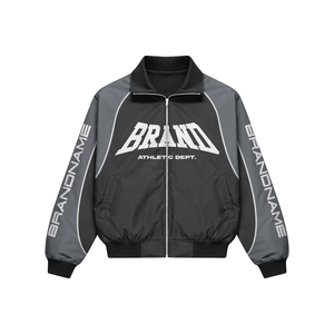 Diseña Tu Propio Conjunto Deportivo para Hombre, Negro y Gris, con Estampado por Transferencia de Calor, Chaqueta de Punto de Secado Rápido, Pantalones Cortos, Conjunto Cortavientos de Primavera - Product Image 2