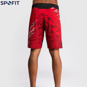 Premium MMA <b>Shorts</b> <b>Elastic</b> <b>Waist</b> Printed Design Breathable 100% Polyester Fabric OEM Manufacturing Made in Pakistan - Product Image 2