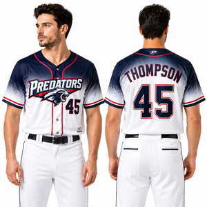 Maillot de baseball style vintage, maillot de baseball personnalisé par sublimation, maillots de baseball cousus en gros, uniforme d'équipe OEM - Product Image 3