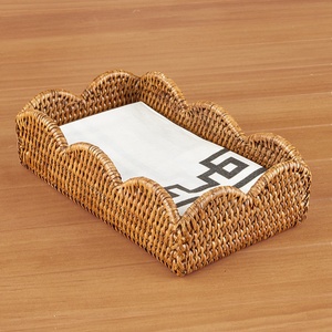 Excellent quality weave <b>rattan</b> napkin holders <b>table</b> <b>dining</b> napkins holder decorations for events - Product Image 3