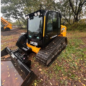 รถตักล้อยางขนาดเล็ก JCB ขับเคลื่อน 4 ล้อ ระบบตีนตะขาบ เครื่องยนต์มือสอง รับน้ำหนักได้ตามมาตรฐาน พร้อม PLC และมอเตอร์  ตัวตักด้านหน้า ออกแบบมาเพื่อการบรรทุก - Product Image 2