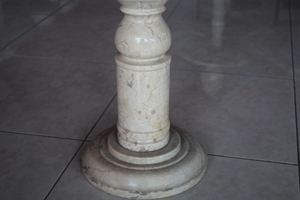 Tabourets en marbre crème Pilar - Product Image 4