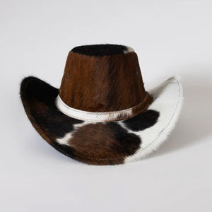 Sombrero de Vaquero de Cuero Artificial de Primera Calidad para Hombre, Talla Grande, Fácil de Usar, Estilo Formal, para Uso en Exteriores, Colores Personalizables, 3D - Product Image 4