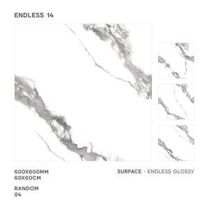 Azulejos de porcelana vitrificada de diseño Beige Athena china, doble carga, pulido, 600x600mm, acabado brillante, precio competitivo - Product Image 3