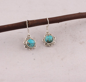Wholesale Shree Jaipur <b>Silver</b> 925 Sterling <b>Silver</b> Bezel Set Crystal Drop <b>Earrings</b> Handmade Vintage Water Drop Engagement <b>Dangle</b> - Product Image 4