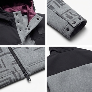 Ensemble de survêtement homme personnalisé en molleton technique 310 GSM, doublure soyeuse, coupe ajustée, à capuche, couleur unie, streetwear automne/hiver - Product Image 4
