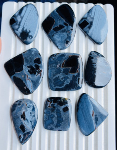Gemas ASHU al por mayor: Cabujón de Pietersita Natural Pulido a Mano, Gemas Sueltas de Cuarzo, Cabujones de Cristal Semipreciosos para Sanación - Product Image 3