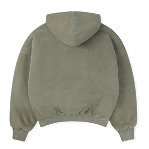 Sudadera con Capucha para Hombre, Resistente al Viento, Tejido de Felpa, 220g, Estilo Hip Hop, Informal, para Otoño, Color Gris - Product Image 2