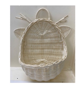 Almacenamiento de mimbre de árbol de Navidad único con estrella/vacaciones rústicas mimbre bambú decoración cesta hogar jardín regalo artesanía - Product Image 6