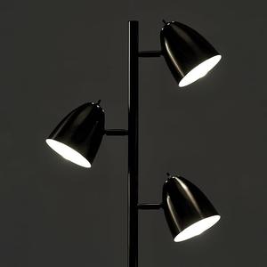 Lampe de sol élégante en métal blanc avec abat-jour en lin pour les intérieurs minimalistes - Product Image 5