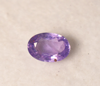 Saphir violet rare 1,15 carats, forme ovale 7,4x5x3,5 mm, fabrication de bijoux, forme ovale, saphir en vrac, pierre violette