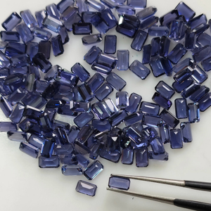 พลอยไอโอไลต์สีม่วงธรรมชาติ 5x3 มม. ทรงแปดเหลี่ยม คุณภาพดีที่สุด พลอยหลวมแบบเปลี่ยนสีได้ สำหรับทำเครื่องประดับ ผลิตภัณฑ์จากเรดเมาน์เทน เจมส์ - Product Image 5