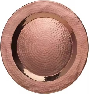 Assiette de Présentation en Cuivre Finition Premium – Sous-Assiette Élégante pour Mariages de Luxe, Dîners, Restaurants, Hôtels et Décorations de Fêtes - Product Image 5