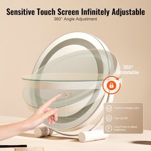 Smart Touch Control LED Makeup <b>Mirror</b> 12 <b>Vanity</b> <b>Mirror</b> <b>Lights</b> 360 5X Magnification 3 Color Lighting Modes - Product Image 4