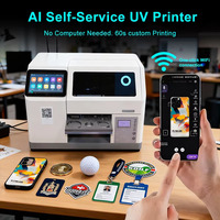 Mini imprimante UV A5, application de numérisation de code QR, imprimante automatique pour coques de téléphone portable, imprimante AI