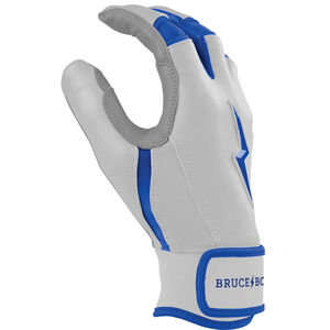 <b>Chrome</b> Series Short Cuff Batting Gloves Royal Lightweight Design Infield Outdoor Use Sports Gloves Supplier BRUCE BOLT - Product Image 3
