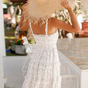 Robe de plage ample pour femme, imprimé floral, tenue légère pour les vacances et les voyages d'été - Product Image 3