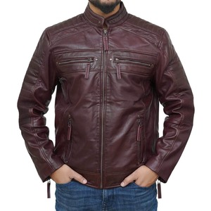 Premium Quality <b>Mens</b> <b>Leather</b> <b>Jackets</b> with Zipper Closure Warm Lining Casual Wear Fashion Zipper Style <b>Leather</b> <b>Jacket</b> for <b>Mens</b> - Product Image 6